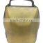Metal Cow Bell in Plated or Painted Color With Logo and Strap Attached for Hunting