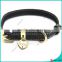 Luxury Black Leather Dog Collar for Pet Accessories (PC15121410)