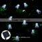 Waterproof 20 LED XMAS Bells Solar String Fairy Flash Light Garden Tree Decor