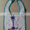front 100% terry cotton with PEVC funny baby bibs