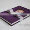 Handmade purple wedding guest book