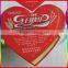large red heart shape birthday paper stickers