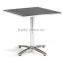 Polywood slat aluminum outdoor table