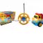 Battery operated Cartoon R/C Car Radio Control Toy for Toddlers Thomas cartoon mini rc car with light and music