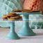 Milk Glass Cake Stand Plate Pastel Colours