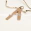Stainless Steel Rose Gold Simple Long Engravable Tag