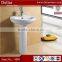 foshan ceramic pedestal basin, cheapest price for construction building, one piece bathroom sink and countertop