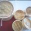 Chinese tranditional hand-made round bamboo dim sum steamer