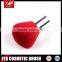 Red Goat hair of Kabuki Cosmetic brush with Silver ferrule