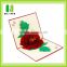 New year Paper can be writing manufacturer 3d red flower handmade love greeting card