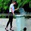 High quality only plastic dustbin pedal waste bin