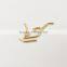 High quality small through-hole copper plating bend brass pipe fitting