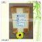 small solid legs mirror photo frame wood box