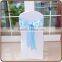 vivid color chiffon satin fabric chair sash for chair deco