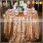 customized glittering sequin table cloth for wedding decoration