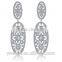 Wholesale Stock Small Order Fashion Women Hollow Garland Zircon Earrings