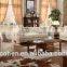 SF001 2015 New Arrival European White Fabric Sofa Designs With Crystal Buttons Stainless Steel Legs