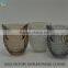 Owl head shape mercury glass candle holders