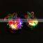 new design christmas light up led fancy earrings for party girls