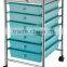 kitchen trolley,housekeeping trolley,beauty salon drawer plastic trolley