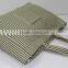 Canvas tote bag with one color stripe print all over with canvas self handle