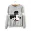 Customize Cartoon Jacquard Long Sleeve Sweater For Ladies