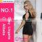 Hot sale Charm Parisian Nights free size transparent black dress