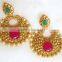 Gold plated DANGLER earrings