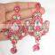 Pink beads dangler EARRING pair