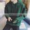 More Letters Han Edition Add Wool Embroidery Hooded Head Set Loose Fleece Jacket