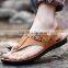 Zm35292a Summer Men Shoe Wholesale Men pu Leather Flip Flop Sandal