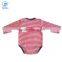 2017 Spring Baby Bodysuit Stripe Newborn Baby Clothes Embroidery Pattern Toddler Unisex Romper