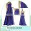 Hot sale New fashion Custom sleeveless sexy Maxi Chiffon Evening Party Dress