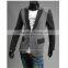 fashion korea style spring casual one button slim tuxedo blazer