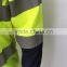 Polyester contrast high visibility safety Europe birdeye sew-on tape reflective polo shirt