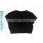 Fashion Customized Made Street Wear Super Short T Shirts Black for Sexy Girls