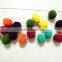 Low price promotional pompom yarn space dyed 100% polyester
