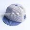 Baby cotton baseball cap for toddler kids striped star pattern flat hats summer autumn infant boys girls hip hip snapback