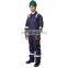 Manufacturer EN11612 High Performance flame retardant safety nomex coverall suit in Blue Color