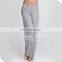 Bamboo Fiber Full Length Casual Pants Solid Colors Yoga Lounge Wear