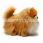 plush dog toy realistic long hair big eyes