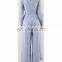 New women Blue Georgette Bow Jumpsuit