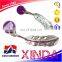 Chinese manufacturer custom metal feather shape stereo key chain/logo hang