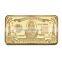 WR 24k Gold Bar Collectible 1000 Dollar Gold Plated Souvenir Bar American Currency Bill Note Art Crafts Wtih Plastic Case