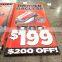 Cheap pop up custom PVC hanging banner