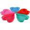 Free Sample Food Grade Heat resistant Nontoxic Silicone Cake Mold Baking Mousse Pudding Mold Tool Love Shape