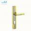 SN/GP steel lever handle mortise lock door handle with cylinder hole used in wooden door or bathroom