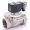 GOGO 2 way SS304 high temperature steam hot water pilot piston solenoid valve G3/8" 220V AC Orifice 15mm normal close SPZ-10