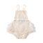 Newborn Baby Girls Bodysuits Lace Flowers Print Sleeveless Lovely Jumpsuits