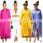 2020 Women Summer Long Maxi Shirt Dress Sexy Full Sleeve Loose Bandage Party Night Club Casual Street Dresses Vestidos
